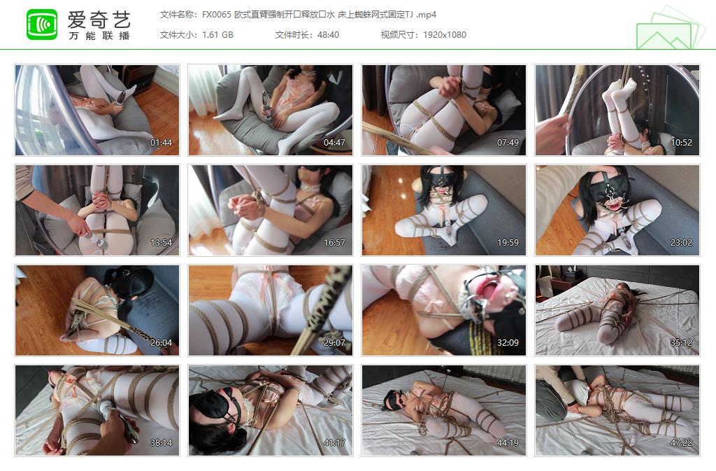 【FXX凡小晓】 欧式直臂艺术开口释放口水 床上蜘蛛网式固定TJ -缚乐绳艺