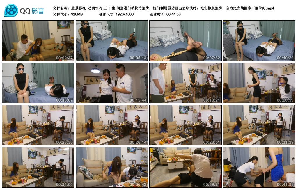 【胜景影视】 劫案惊魂 三 下集-缚乐绳艺