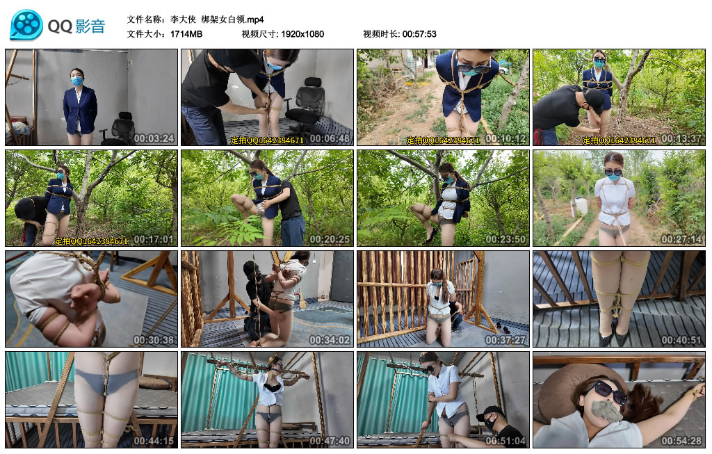 【李大侠】 绑架女白领-缚乐绳艺