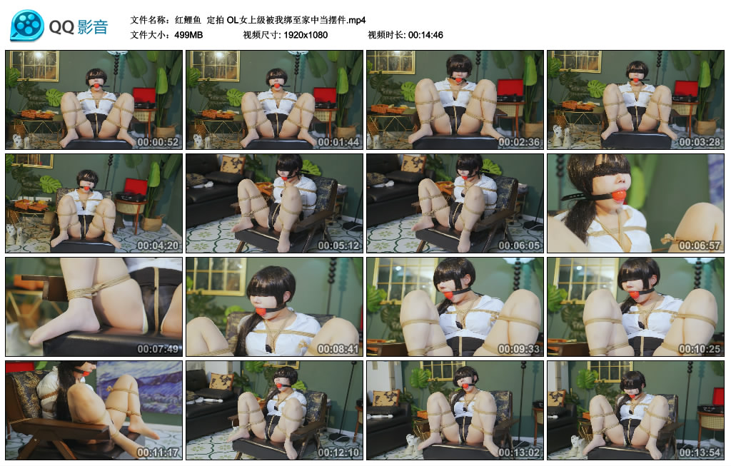 【红鲤鱼】 定拍 OL女上级被我绑至家中当摆件-缚乐绳艺