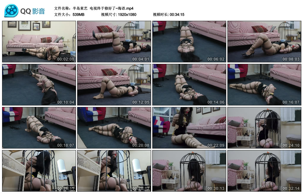 【半岛束艺】  电视终于修好了~海语-缚乐绳艺