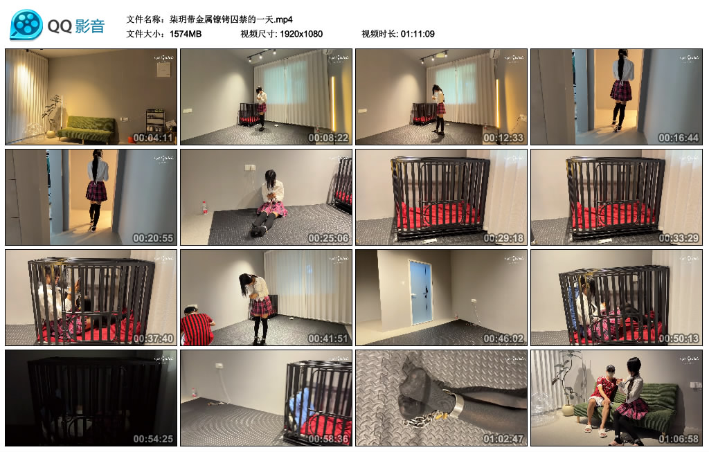 【胖虎摄影】 柒玥带金属镣铐囚禁的一天-缚乐绳艺