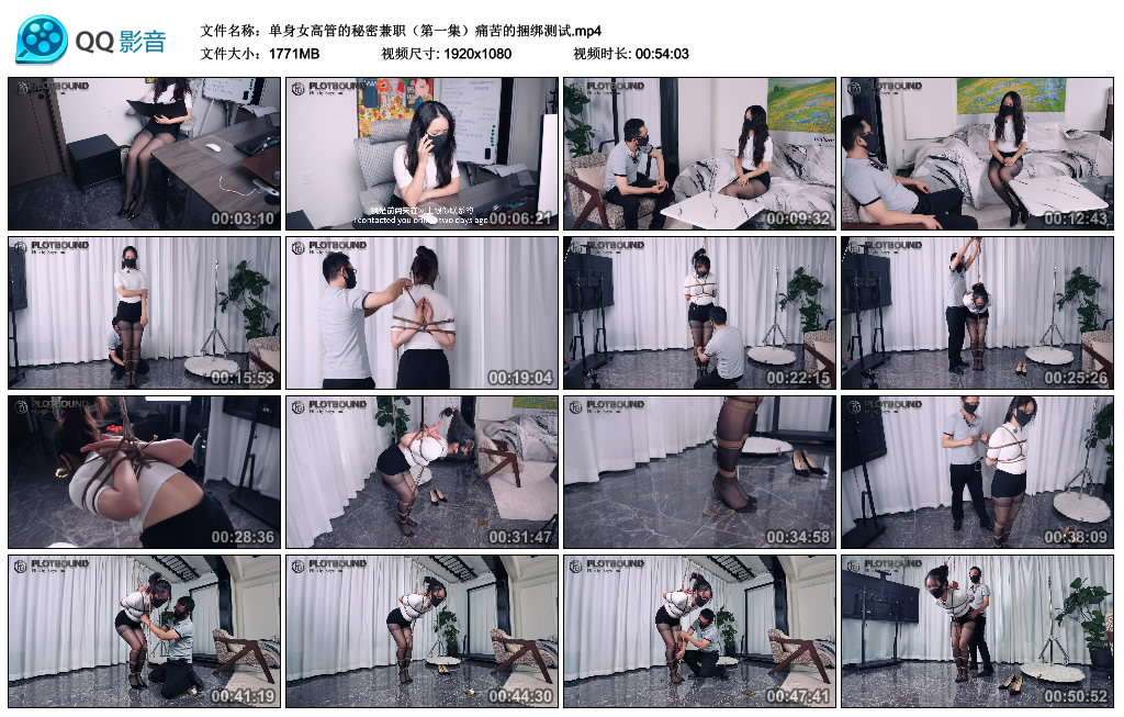 【Raymond】单身女高管的秘密兼职（第一集）痛苦的捆绑测试-缚乐绳艺