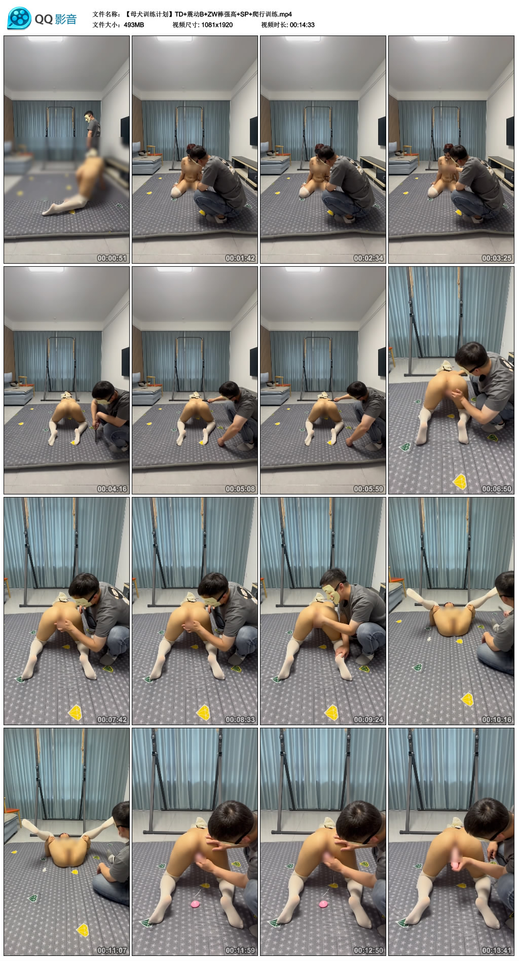 【束人映像】 母犬训练计划 TD+震动B+ZW棒强高+SP+爬行训练-缚乐绳艺