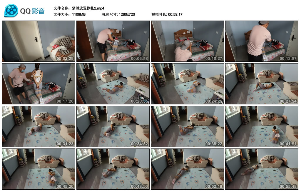 【夜色袭人】 紧缚放置挣扎2-缚乐绳艺