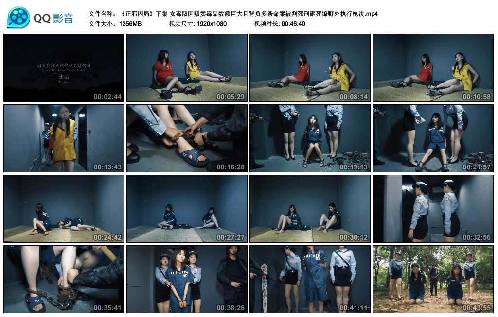 【胜景影视】正邪囚局（下集）女毒贩因贩卖毒品数额巨大且背负多条命案被判死刑砸死镣...-缚乐绳艺